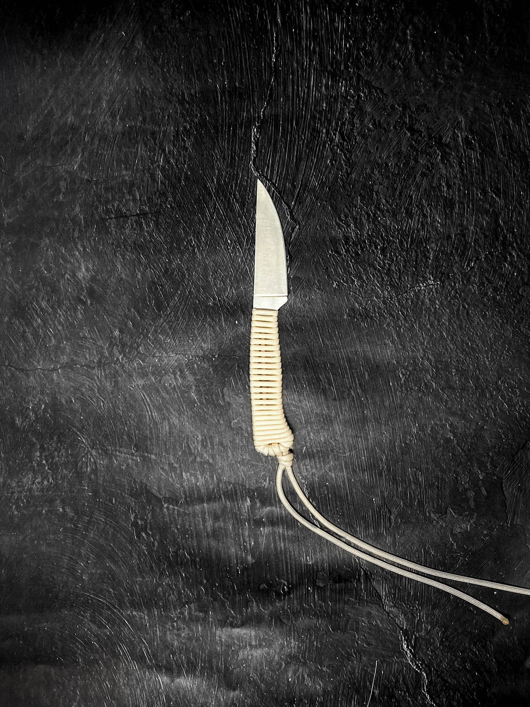 Outdoor Hiking Utility Paracord EDC Knife - Cream