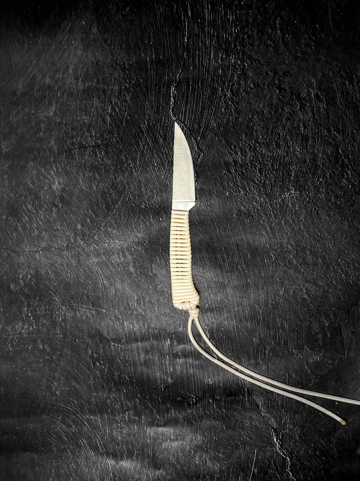 Outdoor Hiking Utility Paracord EDC Knife - Cream