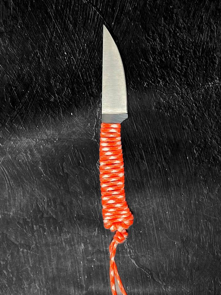 Outdoor Hiking Utility Paracord EDC Knife - Creamsicle