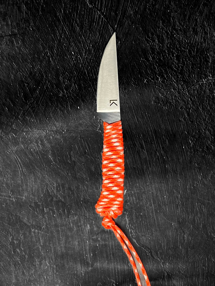 Outdoor Hiking Utility Paracord EDC Knife - Creamsicle