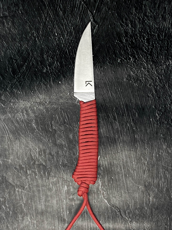 Outdoor Hiking Utility Paracord EDC Knife - Crimson