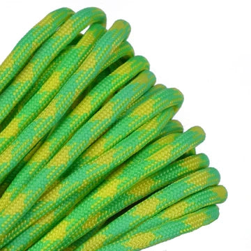 Outdoor Hiking Utility Paracord EDC Knife - Neon Glow