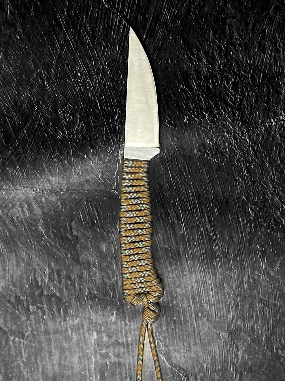 Outdoor Hiking Utility Paracord EDC Knife - Desert Camo
