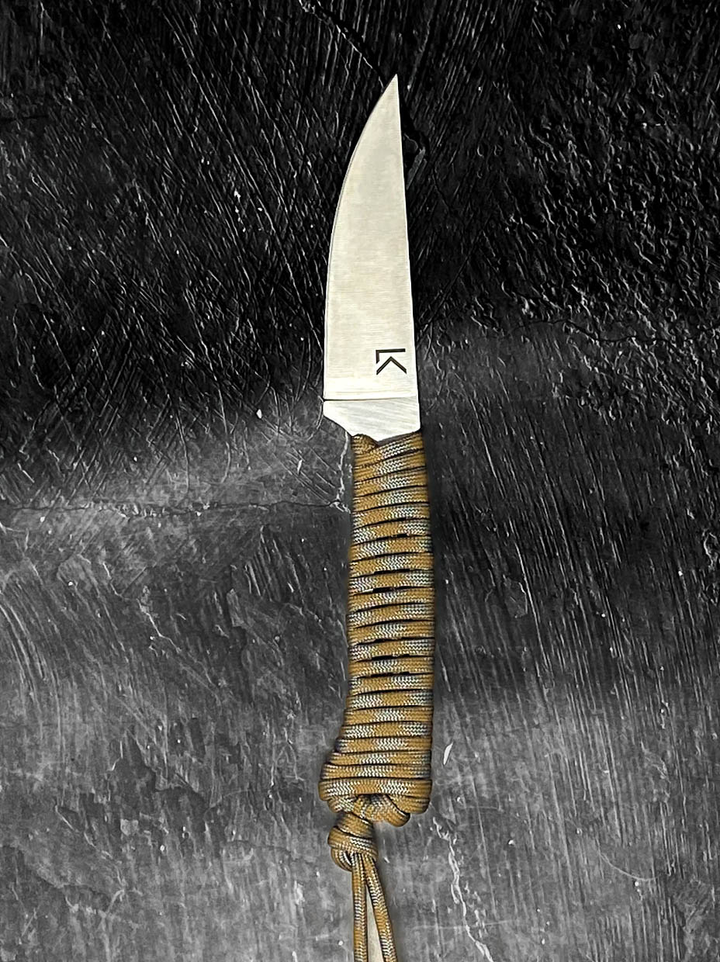 Outdoor Hiking Utility Paracord EDC Knife - Desert Camo