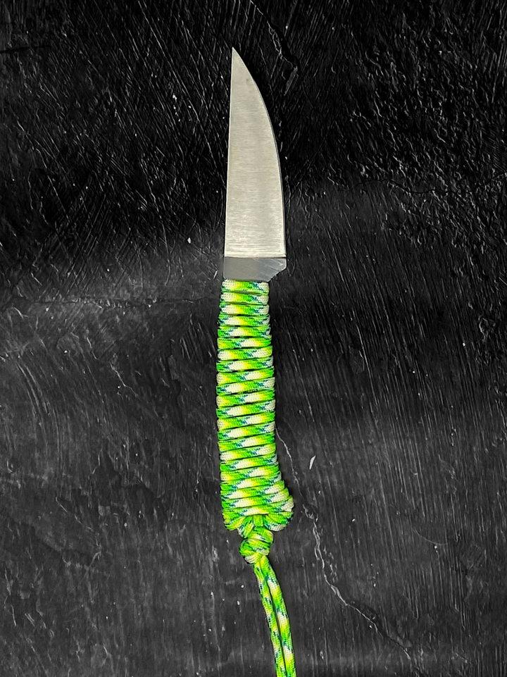 Outdoor Hiking Utility Paracord EDC Knife - Neon Flux