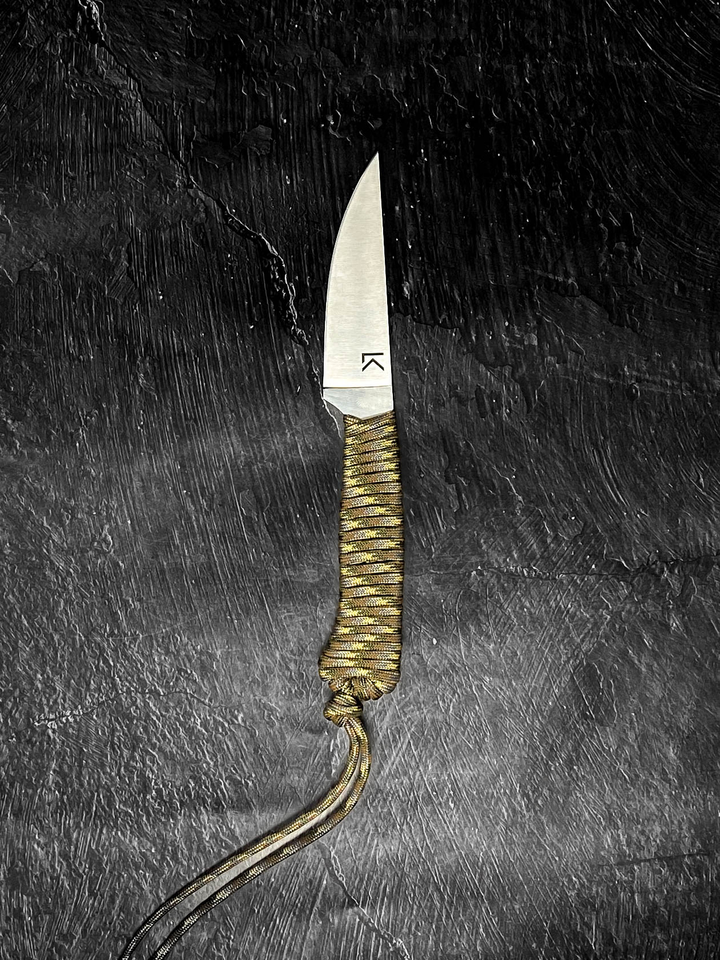 Outdoor Hiking Utility Paracord EDC Knife - Forest Camo