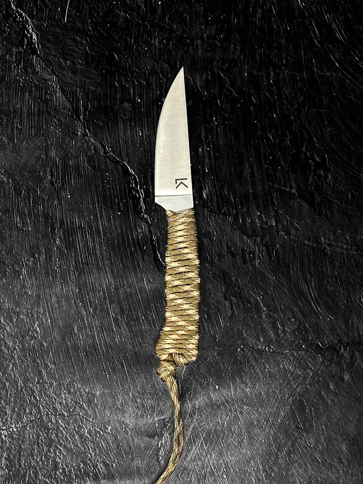 Outdoor Hiking Utility Paracord EDC Knife - Sand Camo
