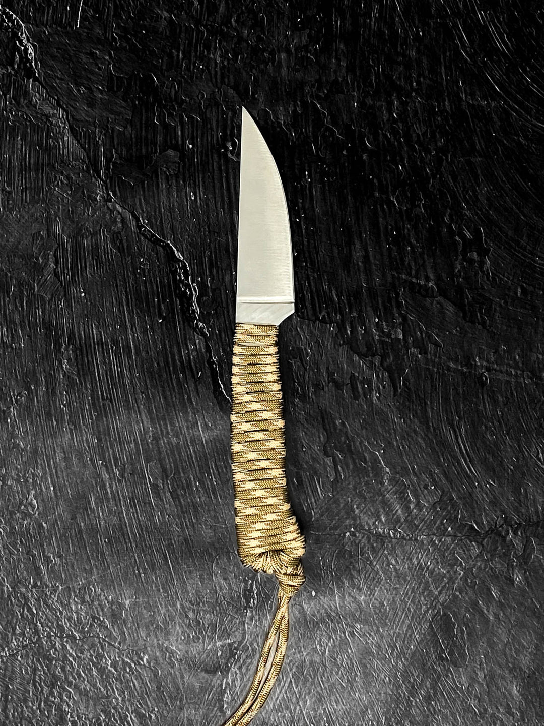 Outdoor Hiking Utility Paracord EDC Knife - Sand Camo