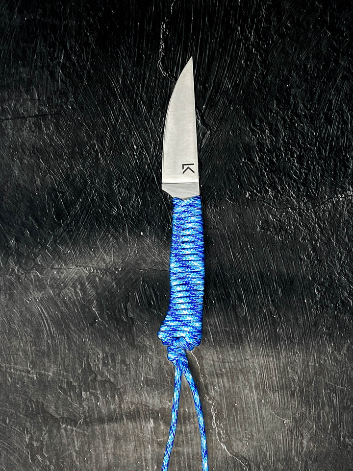 Outdoor Hiking Utility Paracord EDC Knife - Blue Water
