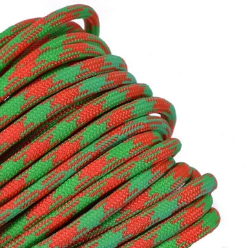 Outdoor Hiking Utility Paracord EDC Knife - Neon Green/Orange