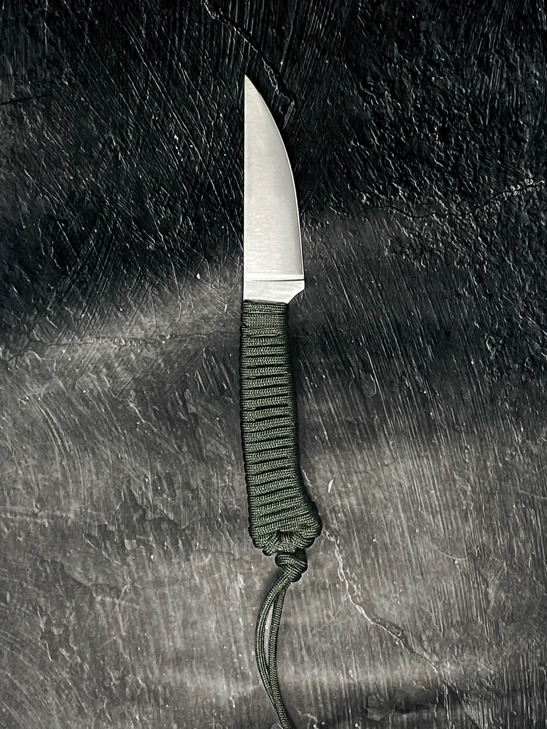 Outdoor Hiking Utility Paracord EDC Knife - OD Green