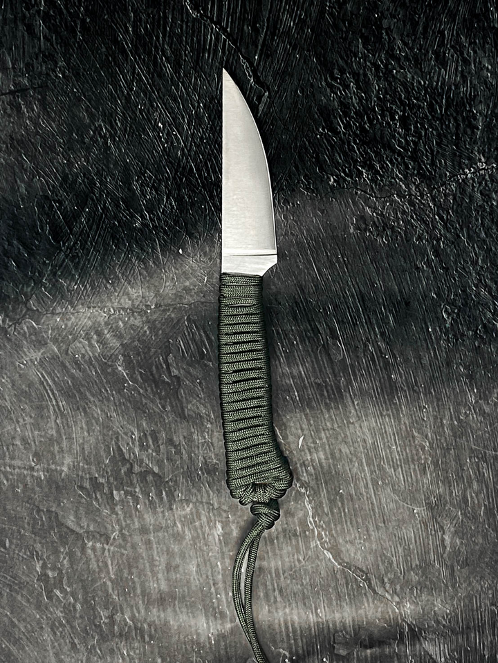 Outdoor Hiking Utility Paracord EDC Knife - OD Green