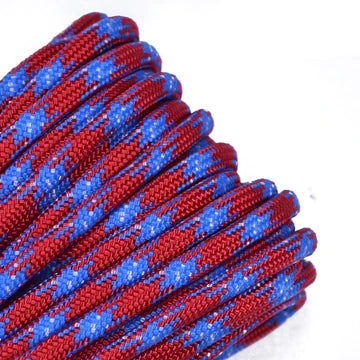 Outdoor Hiking Utility Paracord EDC Knife - Red/Blue