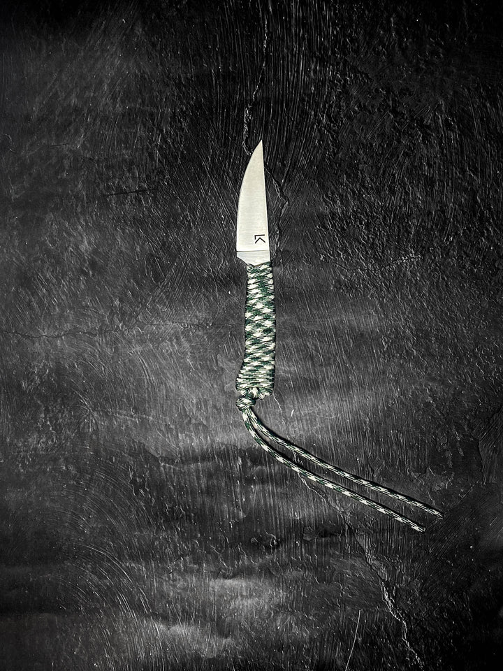 Outdoor Hiking Utility Paracord EDC Knife - Wintergreen